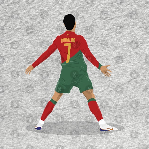 Cristiano Ronaldo Siu Celebration by Footie Prints